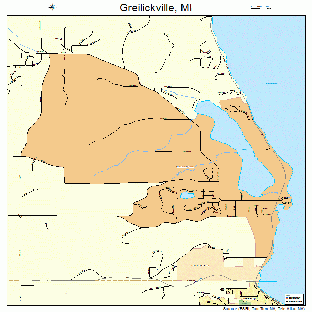 Greilickville, MI street map