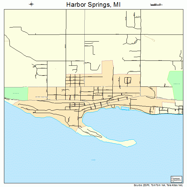 Harbor Springs, MI street map
