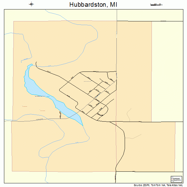 Hubbardston, MI street map