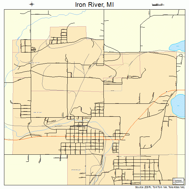 Iron River, MI street map