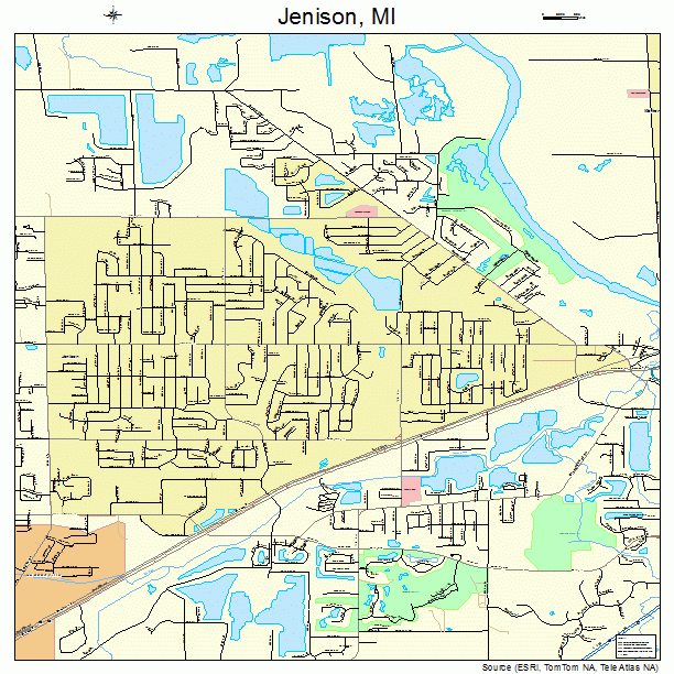 Jenison, MI street map