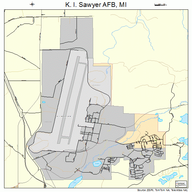 K. I. Sawyer AFB, MI street map