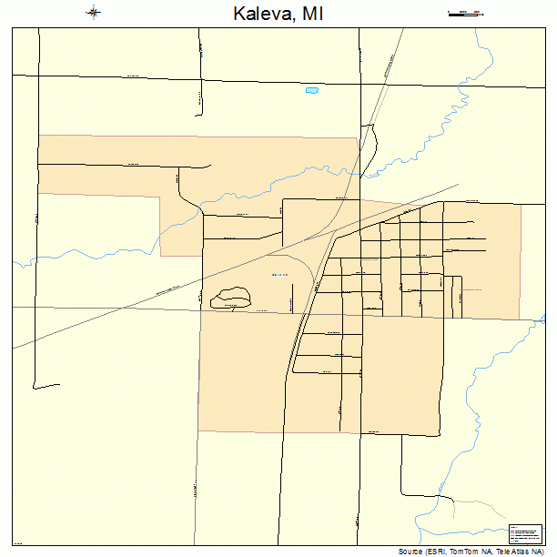 Kaleva, MI street map