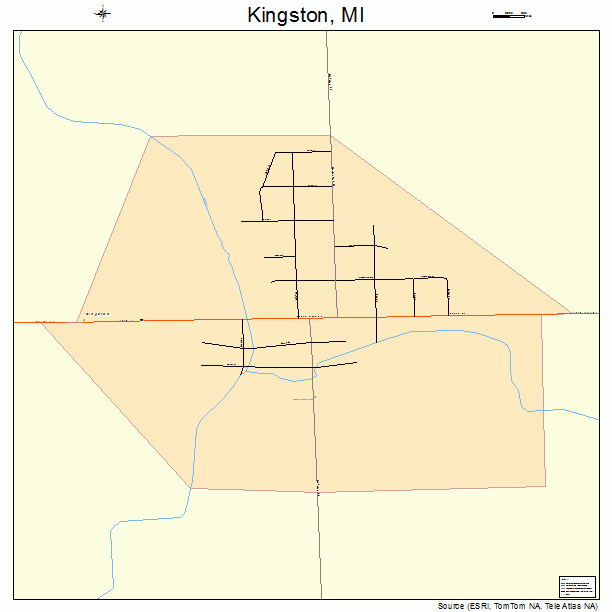 Kingston, MI street map