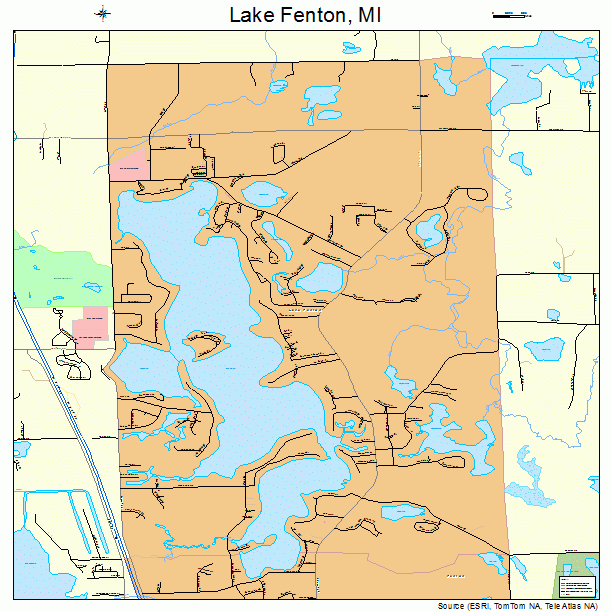 Lake Fenton, MI street map