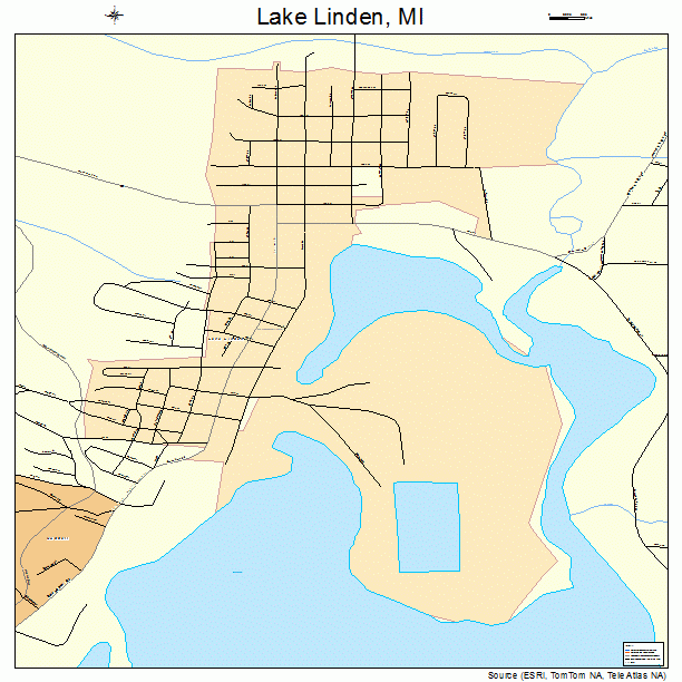 Lake Linden, MI street map