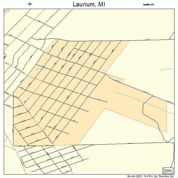 Laurium, MI street map