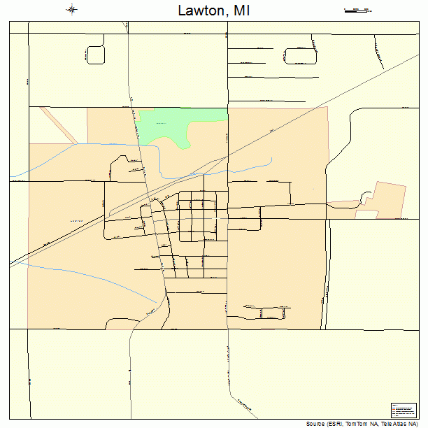 Lawton, MI street map