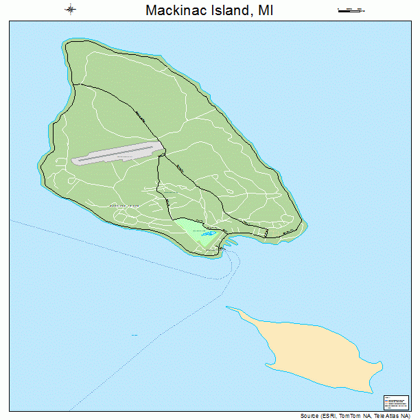 Mackinac Island, MI street map