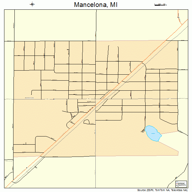 Mancelona, MI street map