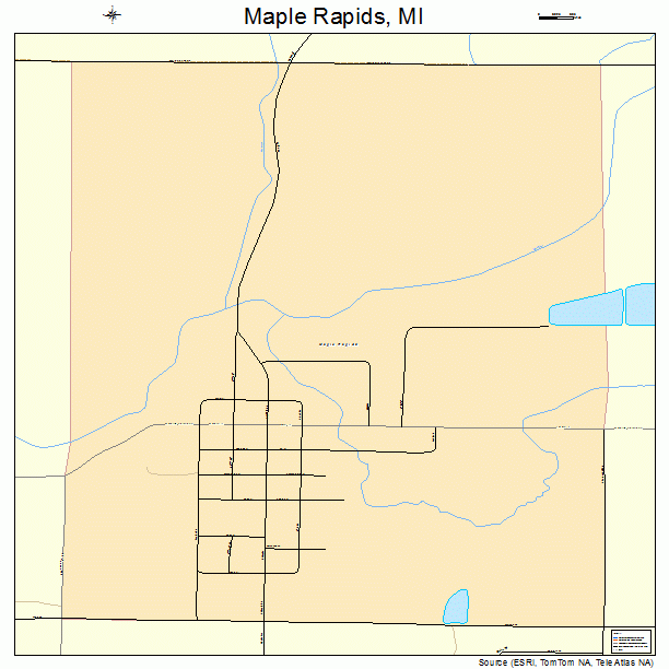 Maple Rapids, MI street map