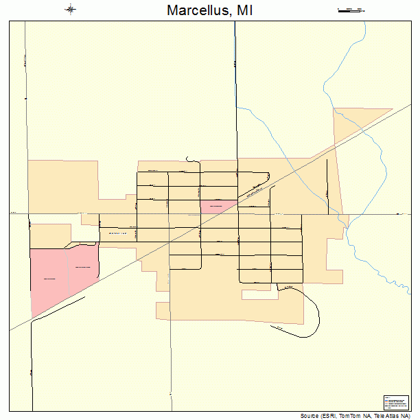 Marcellus, MI street map