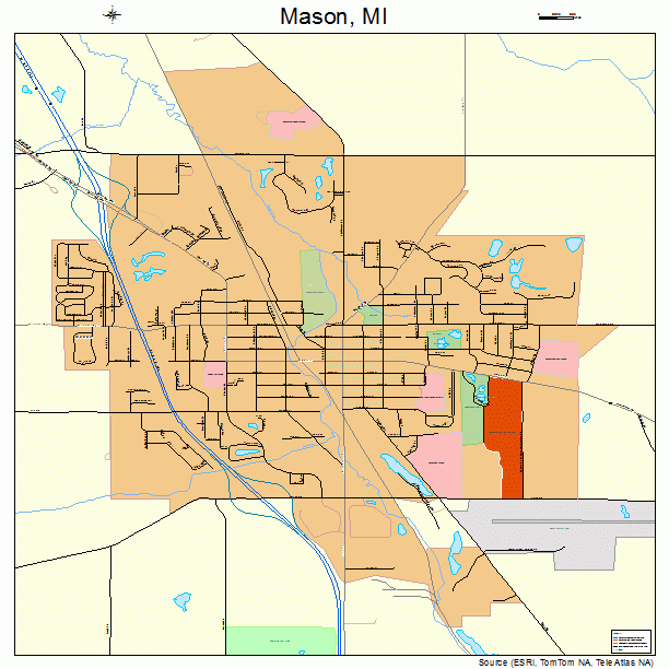 Mason, MI street map