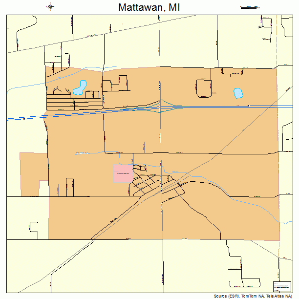 Mattawan, MI street map