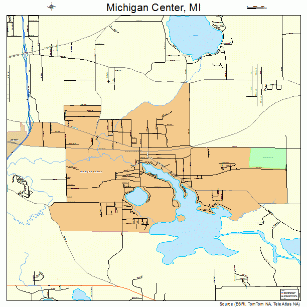 Michigan Center, MI street map