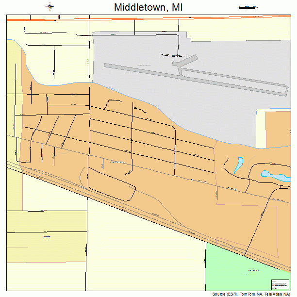Middletown, MI street map