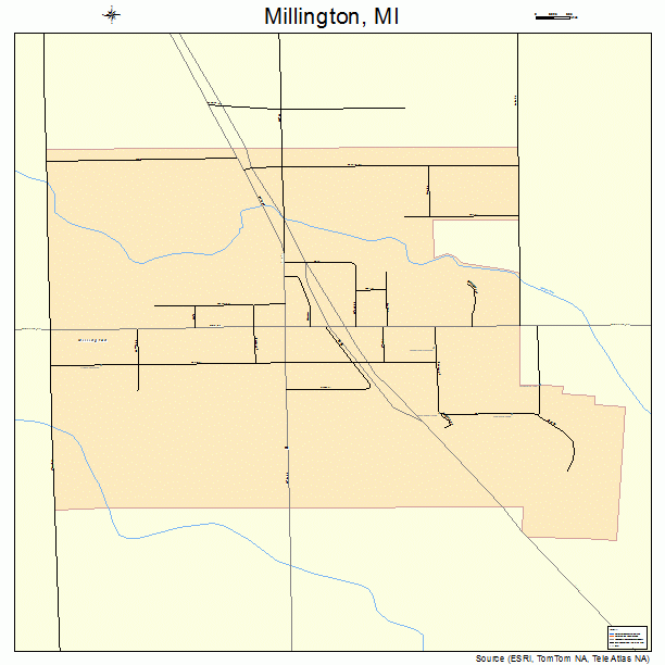 Millington, MI street map