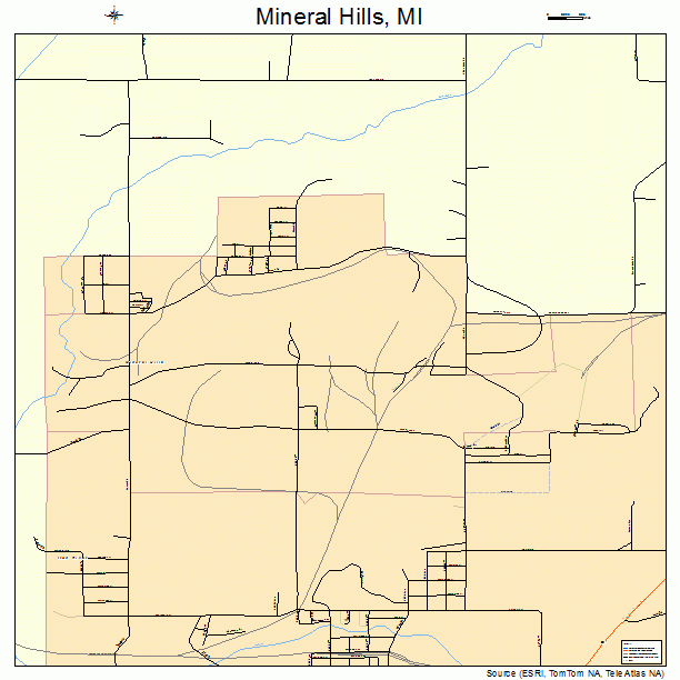 Mineral Hills, MI street map