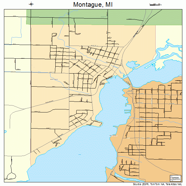 Montague, MI street map