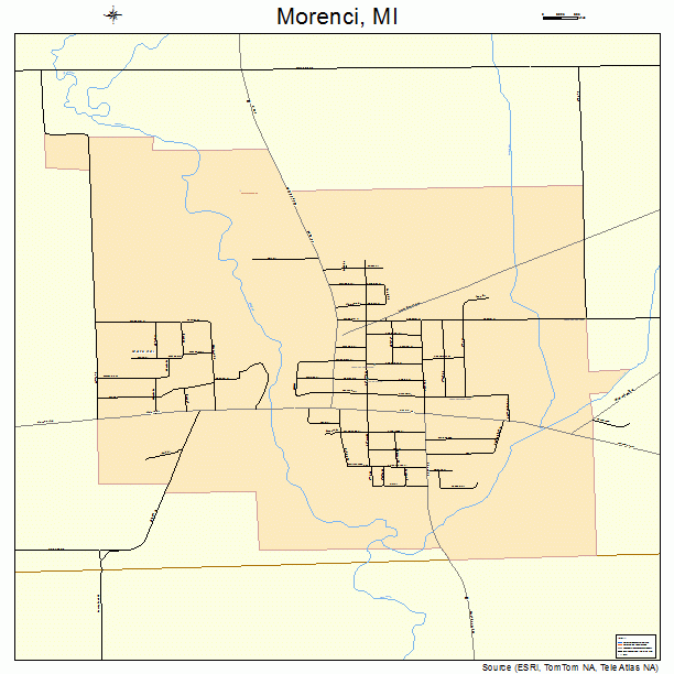 Morenci, MI street map