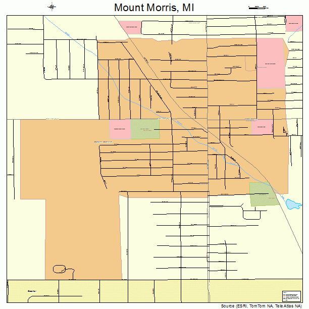 Mount Morris, MI street map