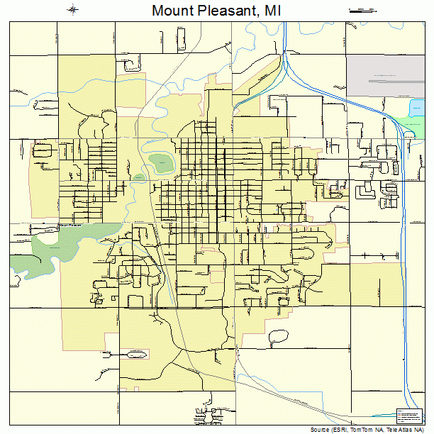 Mount Pleasant, MI street map