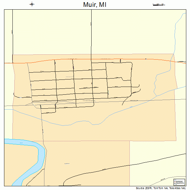 Muir, MI street map