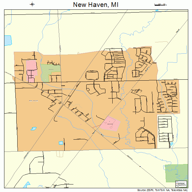 New Haven, MI street map