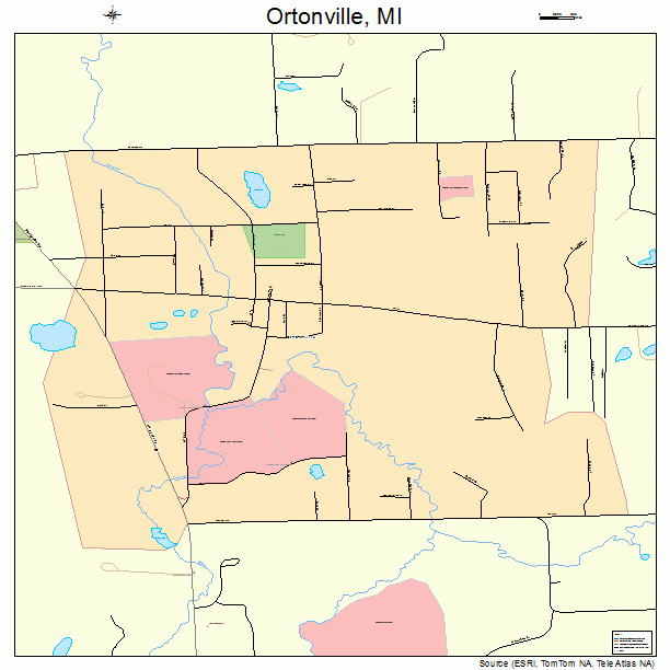 Ortonville, MI street map