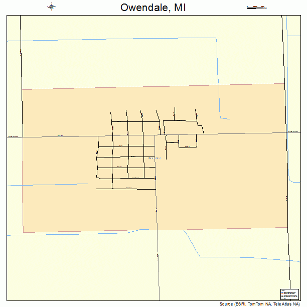 Owendale, MI street map