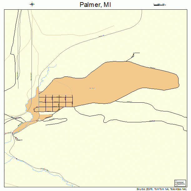 Palmer, MI street map