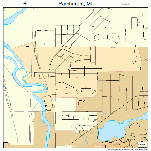 Parchment, MI street map