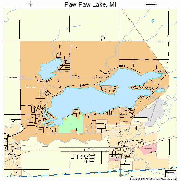 Paw Paw Lake, MI street map