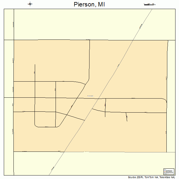 Pierson, MI street map