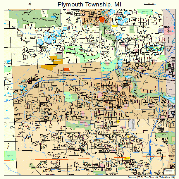 Plymouth Township, MI street map