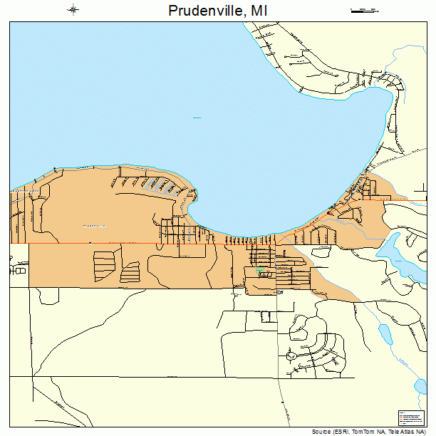 Prudenville, MI street map