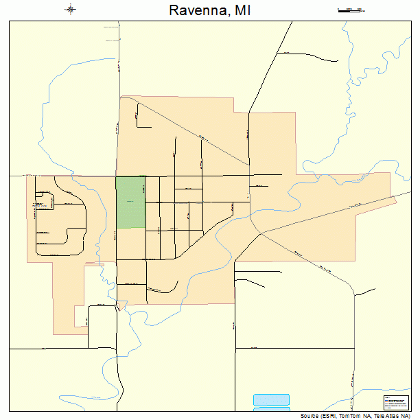 Ravenna, MI street map