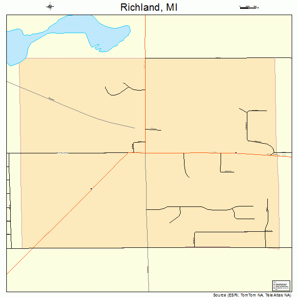 Richland, MI street map