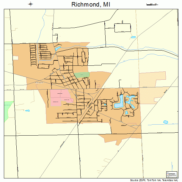 Richmond, MI street map