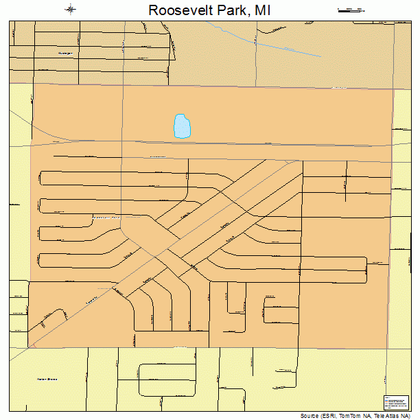 Roosevelt Park, MI street map