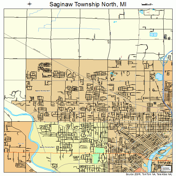 Saginaw Township North, MI street map