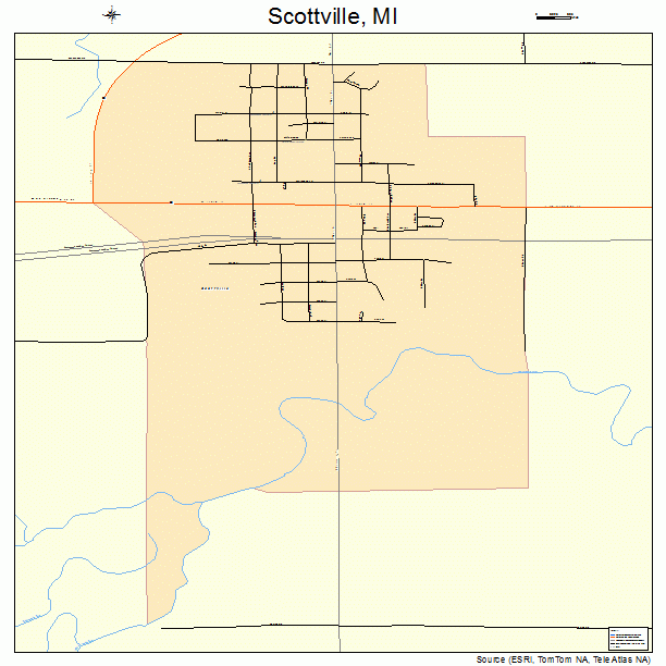 Scottville, MI street map