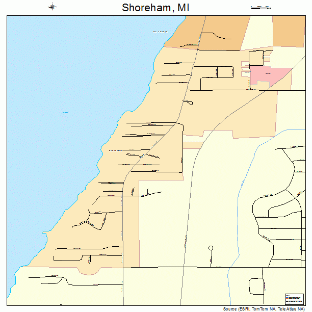 Shoreham, MI street map