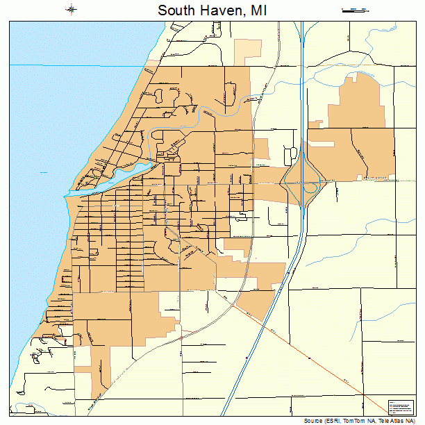 South Haven, MI street map