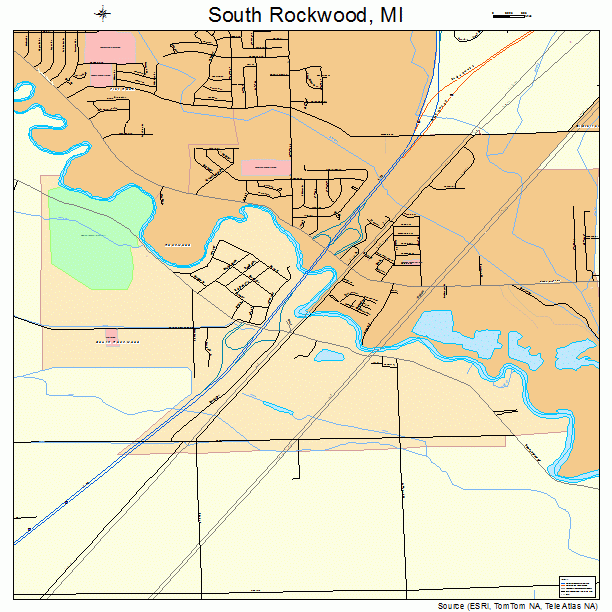 South Rockwood, MI street map