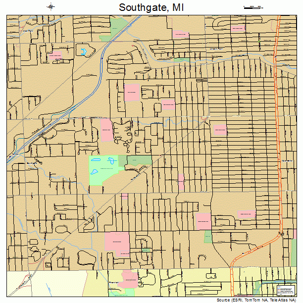 Southgate, MI street map