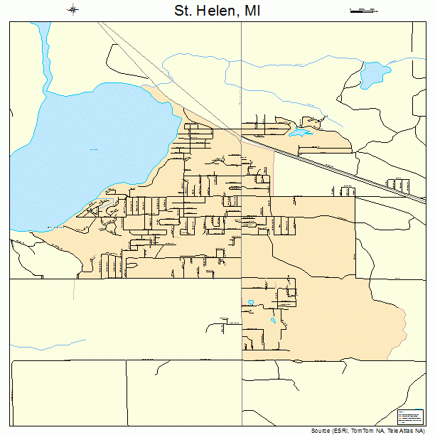 St. Helen, MI street map