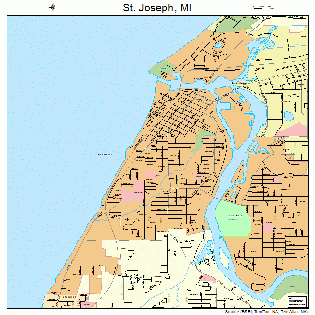 St. Joseph, MI street map