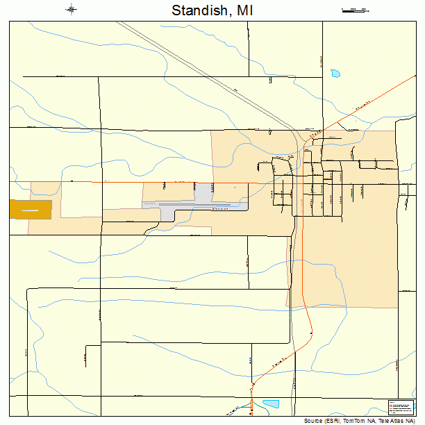 Standish, MI street map