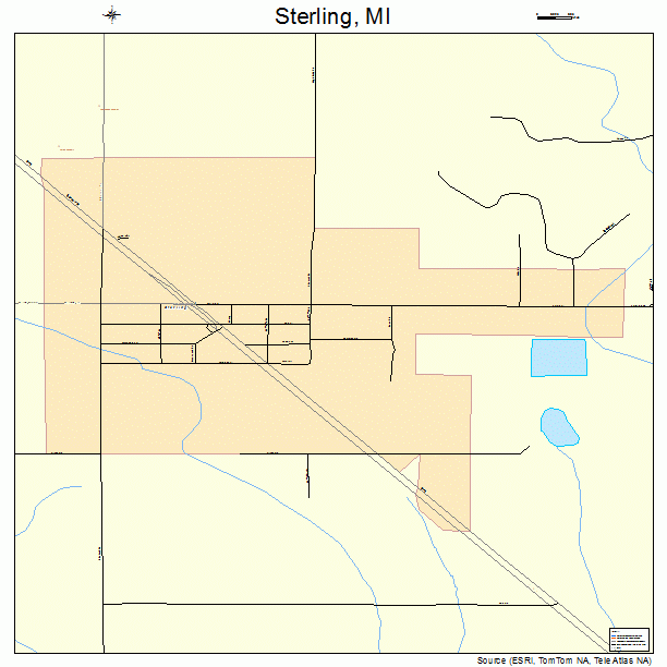 Sterling, MI street map